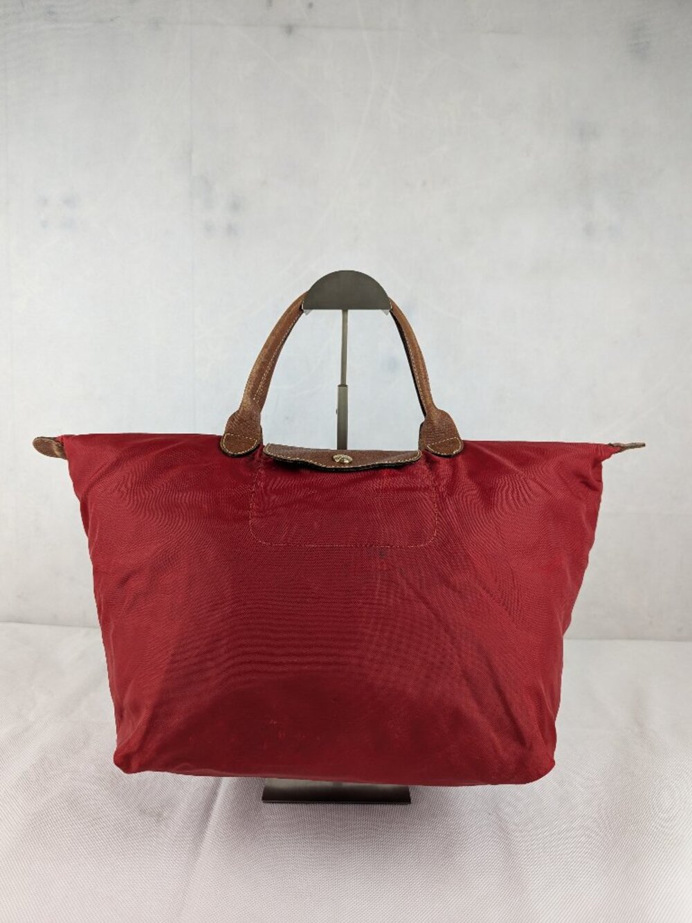 Longchamp Le Pliage Shoulder Tote Bag Red - Used - Authentic - Everyday Handbag